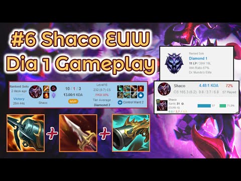 We made it to the TOP #10 EUW Shaco's! ;D - Road to Master [LoL] Full Gameplay - Infernal Shaco