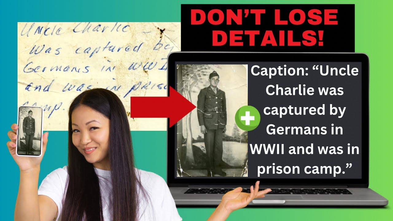 Digitization Tip: SAVE Important Details to Digital Photos with Metadata