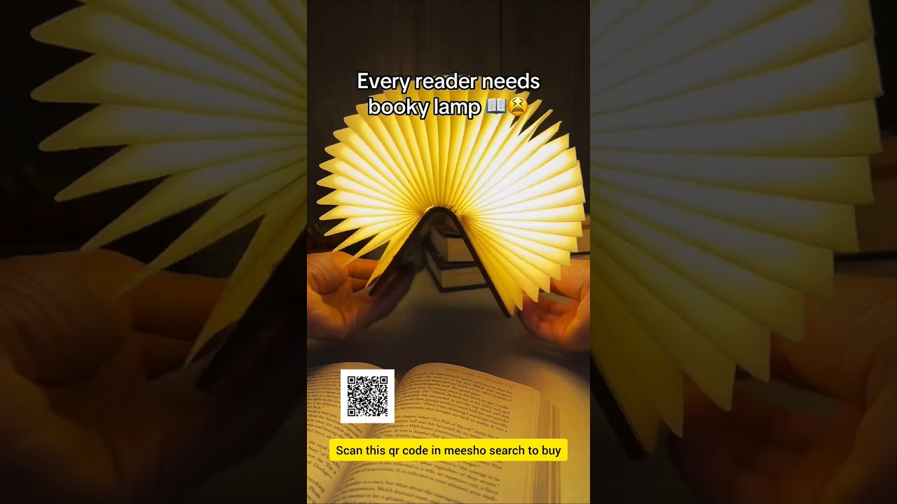 Every reader needs this booky lamp 🥹🫵🏻#book #bookreader #shorts #meeshofinds