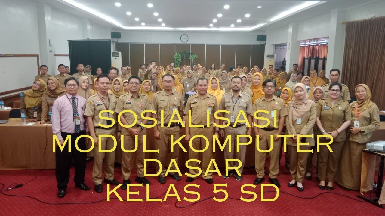 Sosialisasi Modul Komputer Dasar Kelas 5 SD