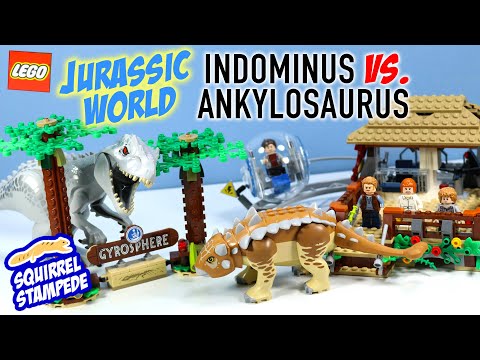 LEGO Jurassic World Indominus Rex vs. Ankylosaurus Speed Build Review 2020