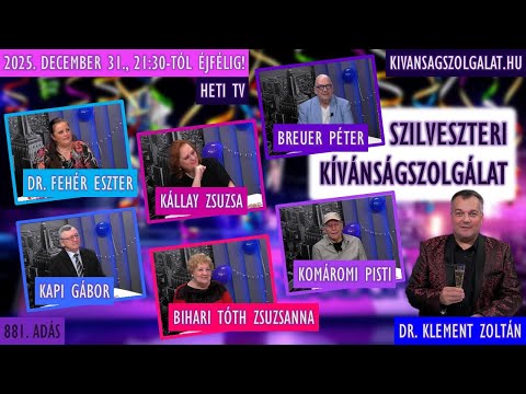 Előzetes │ Szilveszteri Kívánságszolgálat │ 2025. december 31-én, 21:30-tól éjfélig!