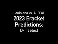 2023 LHSAA Division II select football playoffs bracket predictions