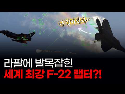 F-22 랩터가 라팔에게 잡혔다?는 그 동영상 HUD 분석, F-22 vs Rafale dogfight(BFM)!