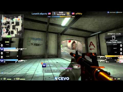 affNity vs LunatiK eSports Game 1 (CEVO-P CS:GO Season 7) - Dust & EGAD