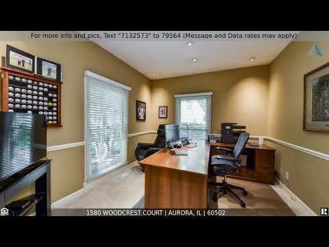 Priced at $624,900 - 1580 Woodcrest Court, Aurora, IL 60502