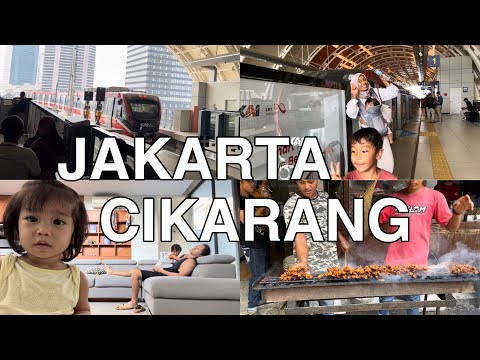 Indonésia 🇮🇩 Vida em Cikarang Um fim de semana no LRT em Jacarta Jacarta LRT