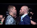 Dustin Poirier vs. Conor McGregor 2 UFC 257 Presser Staredown - MMA Fighting