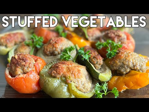 French Stuffed Vegetables Recipe | Légumes Farcis | Stuffed Veggies | Meat-Stuffed Vegetables