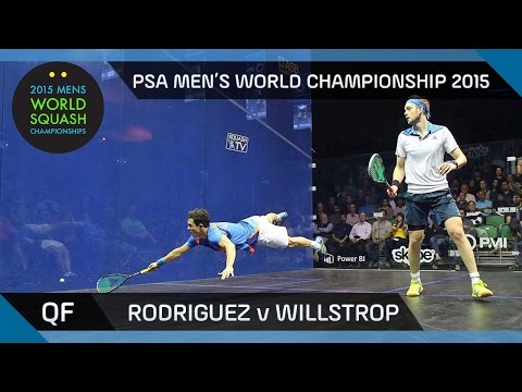Squash: 2015 PSA Men's World Championship QF Highlights: Rodriguez v Willstrop