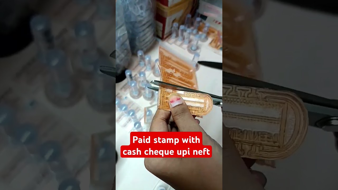 Paid stamp with Date #paid #stamps #youtubeshorts