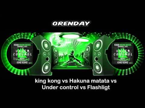 king kong vs Hakuna matata vs Under control vs Flashlight (Hardwell) Remake