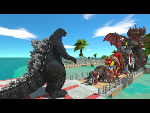 Heisei Godzilla vs Destoroyah OASIS DEATH RUN - Animal Revolt Battle Simulator