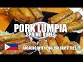 PORK SPRING ROLLS - Pinoy Spring Rolls - Filipino Lumpia - Pork Lumpia - How to make Spring Rolls