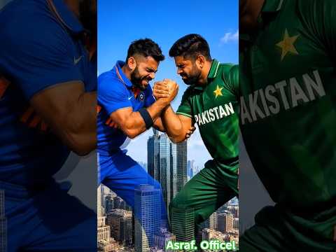 Virat Kohli and Babar Azam both play an arm-wrestling match #shorts​ #shortsfeed​ #ai​ #cricket​