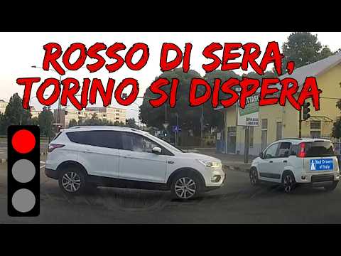 BAD DRIVERS OF ITALY dashcam compilation 7.27 - ROSSO DI SERA, TORINO SI DISPERA