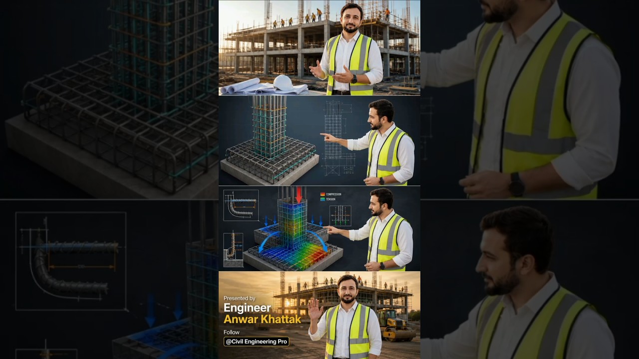 RCC Column & Footing Reinforcement Explained | Structural Engineering Basics
