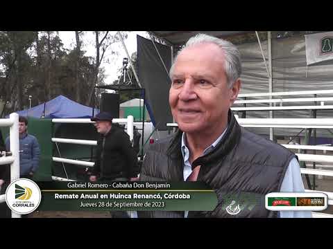 28-09-23 - Gabriel Romero - Cabaña Don Benjamín - Remate Anual en Huinca Renancó, Córdoba