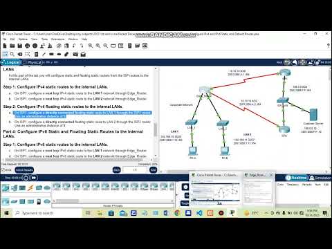 CCNA 2 - Configure IPv4 and IPv6 Static and Default Route