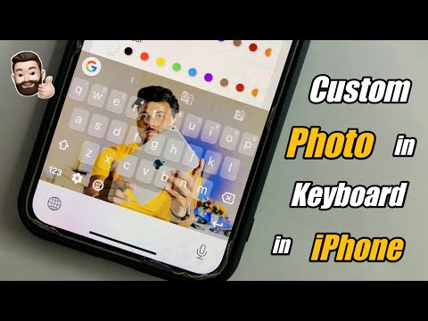 How to set Custom Photo in Keyboard in iPhone