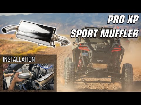 RZR PRO XP & Turbo R Gets the BEST Sounding Muffler Installed! RPM SxS Sport Muffler!