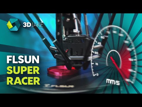 Official FLSUN SR Super Racer 3D Printer Fast 200mm/s 2800 mm/s² FDM Delta  3D Printer Linear Rail Pre-Assembly with Auto Leveling Resume 1.75 PLA DIY