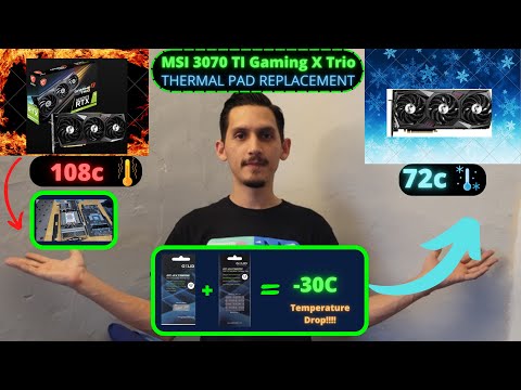 MSI RTX 3070 Ti Gaming X Trio GPU Thermal Pad Replacement!