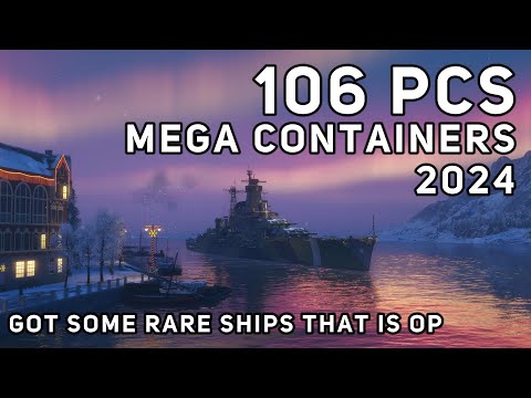 Opening 106 Mega Santa Container 2024 | World of Warships