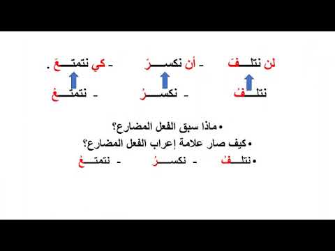 التراكيب نصب المضارع 