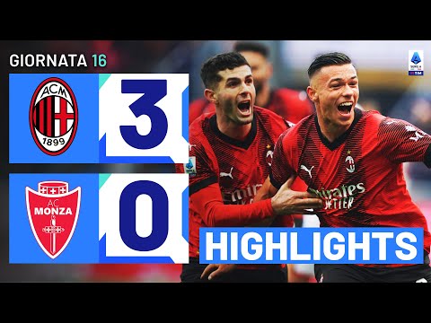 Video highlights della Monza vs Milan (3 a 2) - Giornata 25 - Fantacalcio e fantamedie