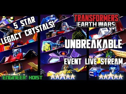 NEWS: Transformers: Earth Wars - Unbreakable Event and 5 Star Legacy Crystals