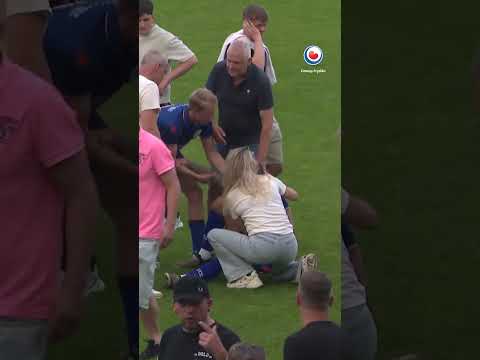 Na de wedstrijd van FC Surhústerfean tegen WKE'16 is een knockpartij ontstaan.