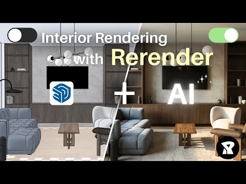 How I used Sketch up + ReRender AI to create stunning renders for FREE! 