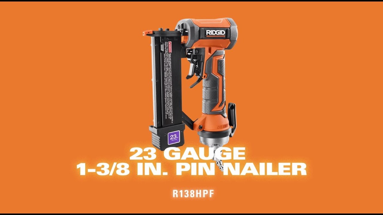 RIDGID 23 Gauge Pin Nailer