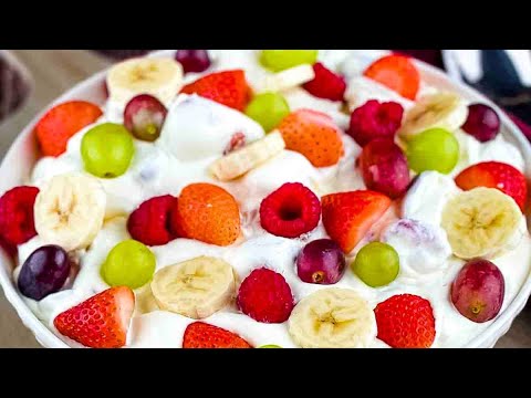 Easy Fruit Salad with Cool Whip and Pudding - Perfect for BBQs & Potlucks!