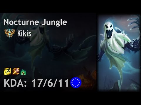 Nocturne Jungle vs Olaf - Kikis - EUW Challenger Patch 6.20