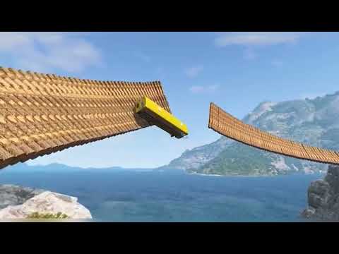 CARS FLYING OVER IMPOSSIBLE LOOP BRIDGE | BeamNG Drive
