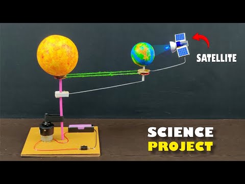 Geostationary Satellite Working Model|| Science Exibition Working Project|| Science Project #solar 