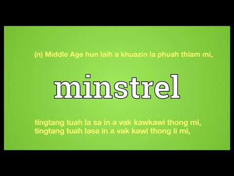 minstrel meaning in English Ngawn