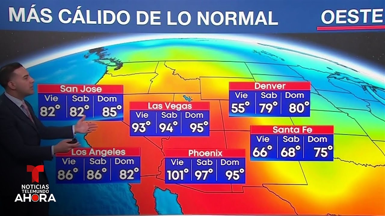 Mientras un frente frío afecta el Noreste, un domo de calor castiga al Oeste