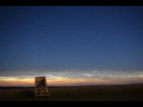 Noctilucent clouds and comet C/2020 F3 (NEOWISE) 2020-07-08