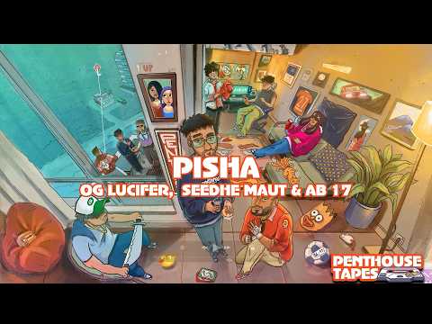 'PISHA' | PENTHOUSE TAPES VOL. 1 | SEEDHE MAUT, AB 17 & OG LUCIFER  (Prod. CALM) - LYRIC VIDEO