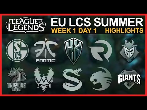 EULCS Highlights: OG vs G2, H2K vs ROC, S04 vs UOL, SPY vs VIT & FNC vs GIA | Summer Split 2016 W1D1