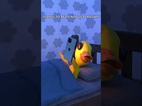 VIDEO GAMES AT 3AM 😝😱 #humor #homealone #babyduck