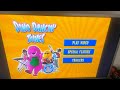 Barney Dino Dancin Tunes Menu