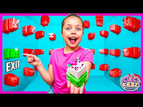 100 Mystery Clickeez  But Only 1 Lets You ESCAPE! (Kin Tin Clickeez Challenge!)