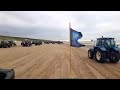 Boeren vertrekken via strand