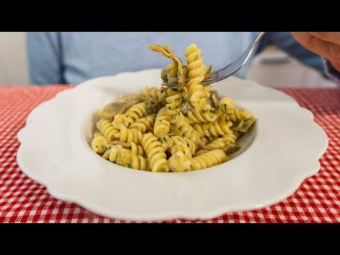 Fusilli con carciofi: questa è la pasta più semplice e gustosa che abbia mai mangiato Ricetta veloce