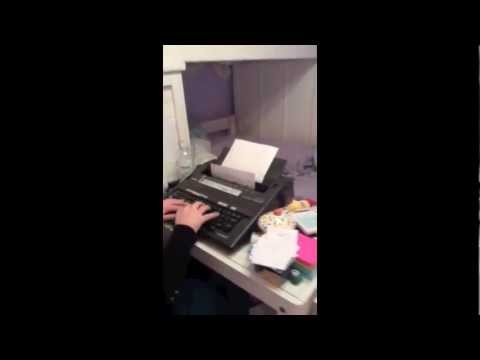 Ron Swanson Finds Typewriter
