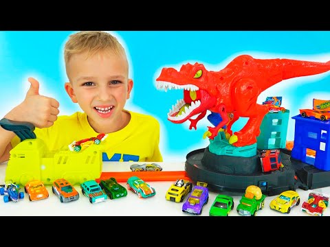 Vlad and Nikita play with Toy Cars | Hot Wheels City